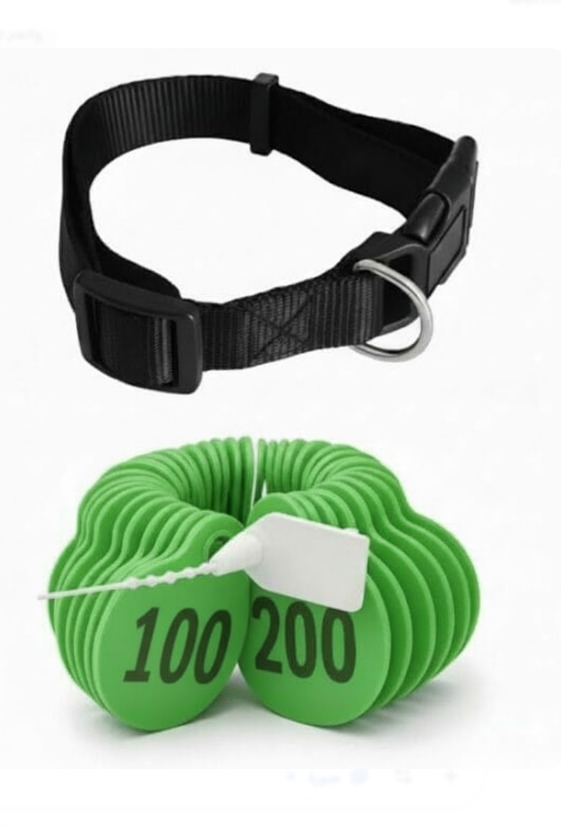 ارقام للاغنام لون اخضر من (101 إلى 200)