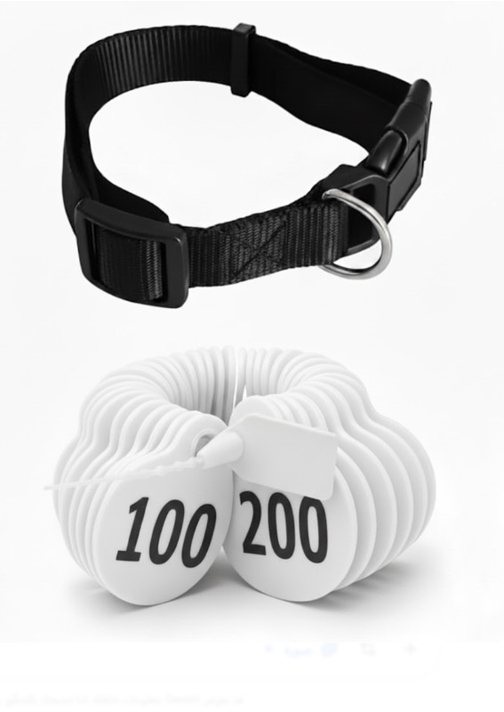 ارقام للاغنام لون ابيض من (101 إلى 200)